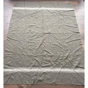 Genuine USGI Military 100% Wool Blanket Olive Drab Green 59x74 Surplus USA